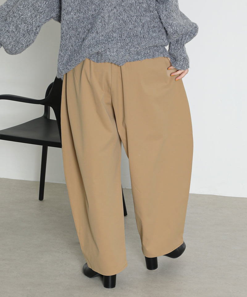 ミリタリー タック カーブパンツ