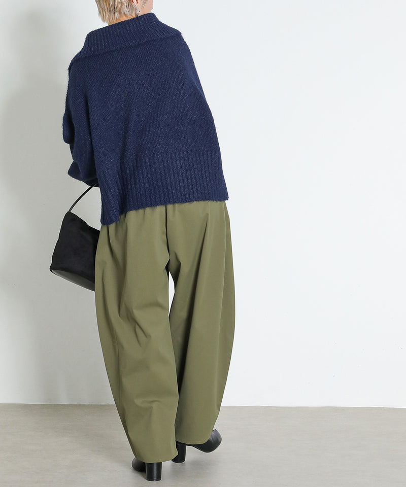 ミリタリー タック カーブパンツ