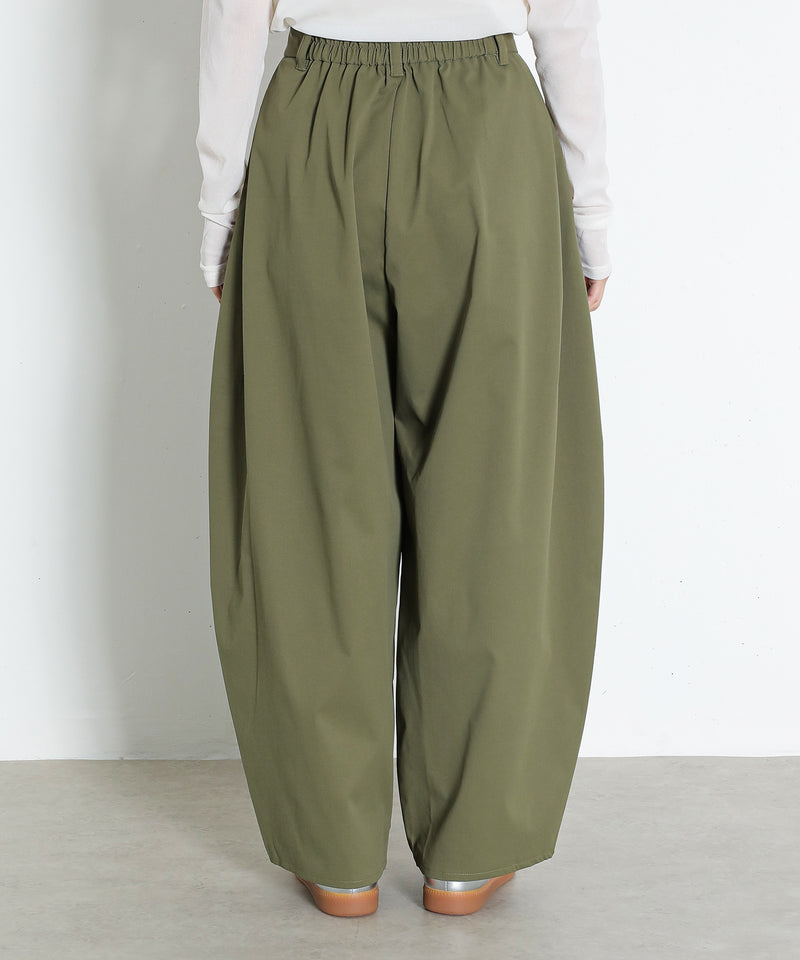 ミリタリー タック カーブパンツ