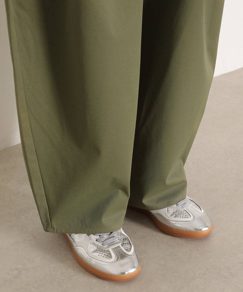 ミリタリー タック カーブパンツ