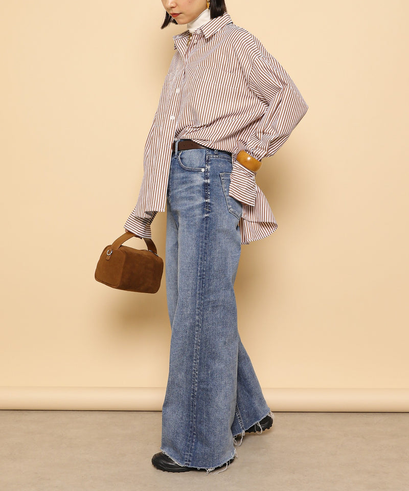 ダブルポケット ストライプ シャツ