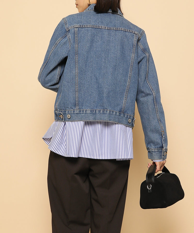 ダブルポケット ストライプ シャツ