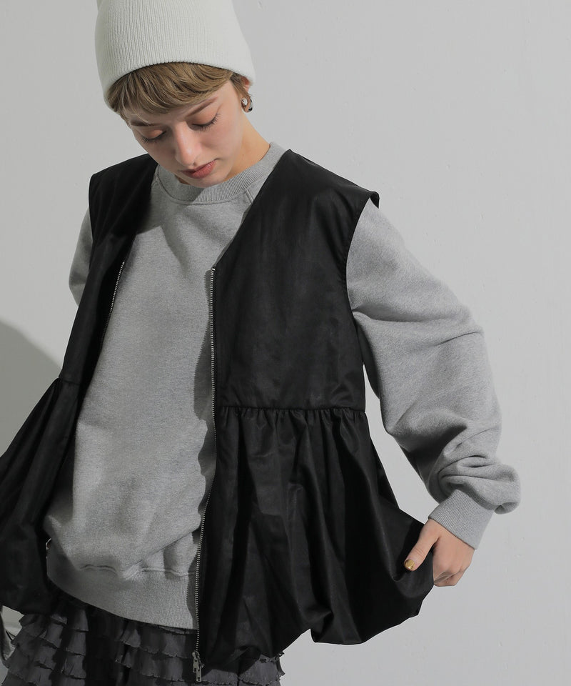 ブラック<br>身長 : 160cm 着用 : M