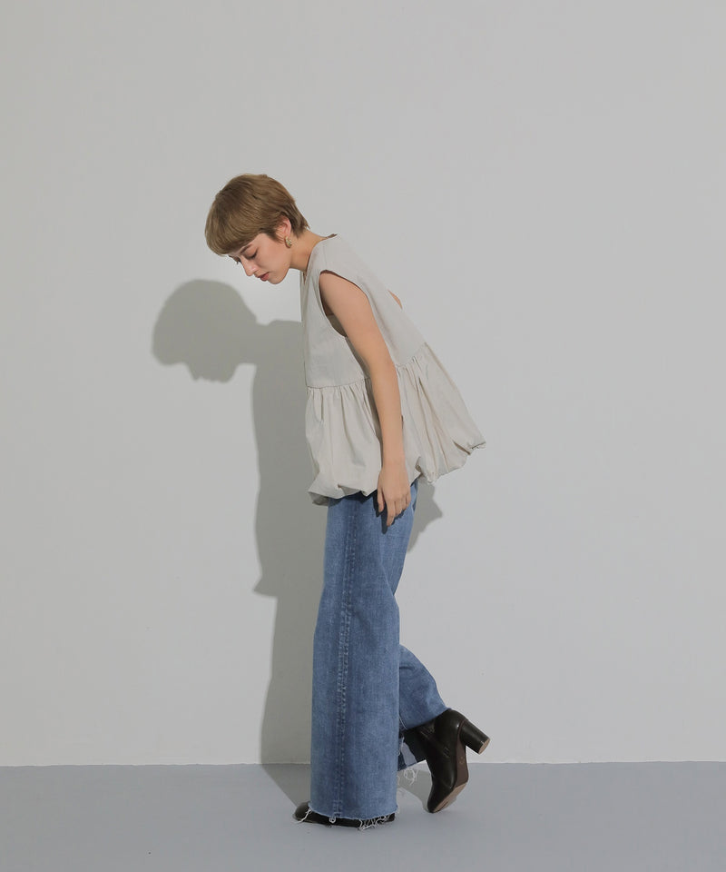 バルーン フロント ダブルジップ ベスト