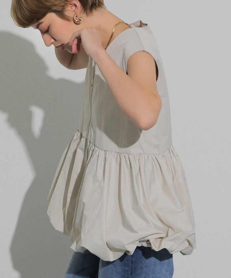 バルーン フロント ダブルジップ ベスト