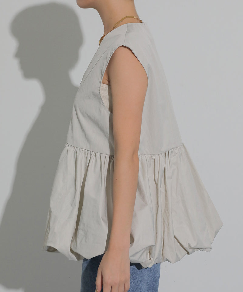 バルーン フロント ダブルジップ ベスト