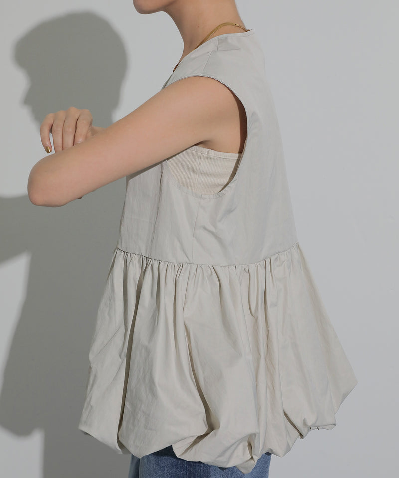 バルーン フロント ダブルジップ ベスト