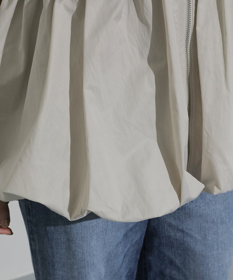 バルーン フロント ダブルジップ ベスト