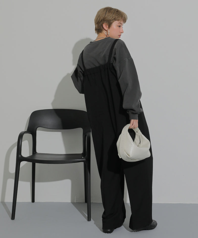 スーツ地 ツイルベア サロペット