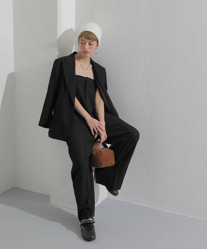 スーツ地 ツイルベア サロペット