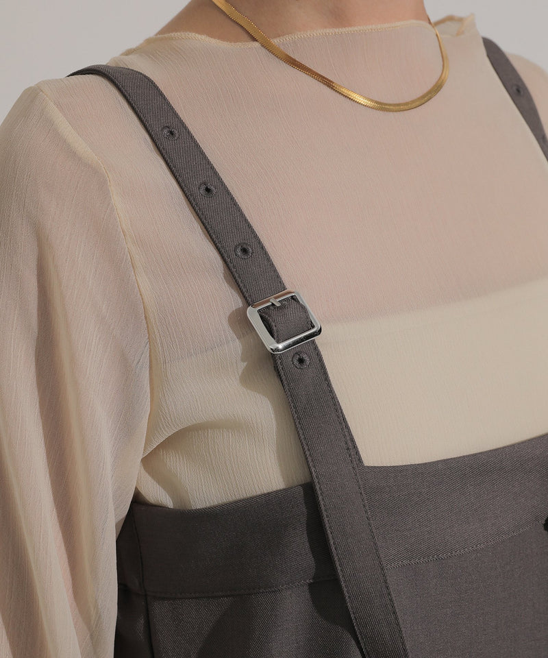 スーツ地 ツイルベア サロペット