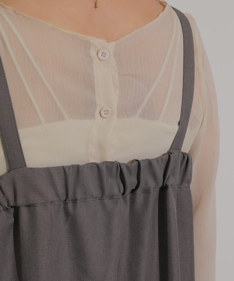 スーツ地 ツイルベア サロペット