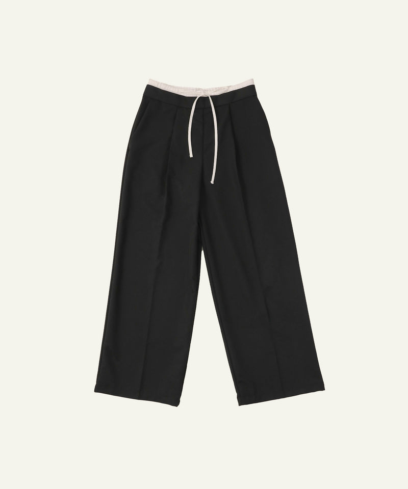 ピンストライプ ダブルウエストパンツ