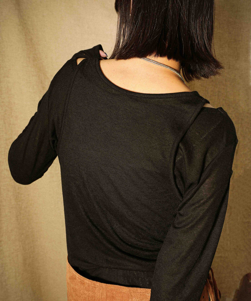 2set シアーリブ ロンT タンク トップスセット