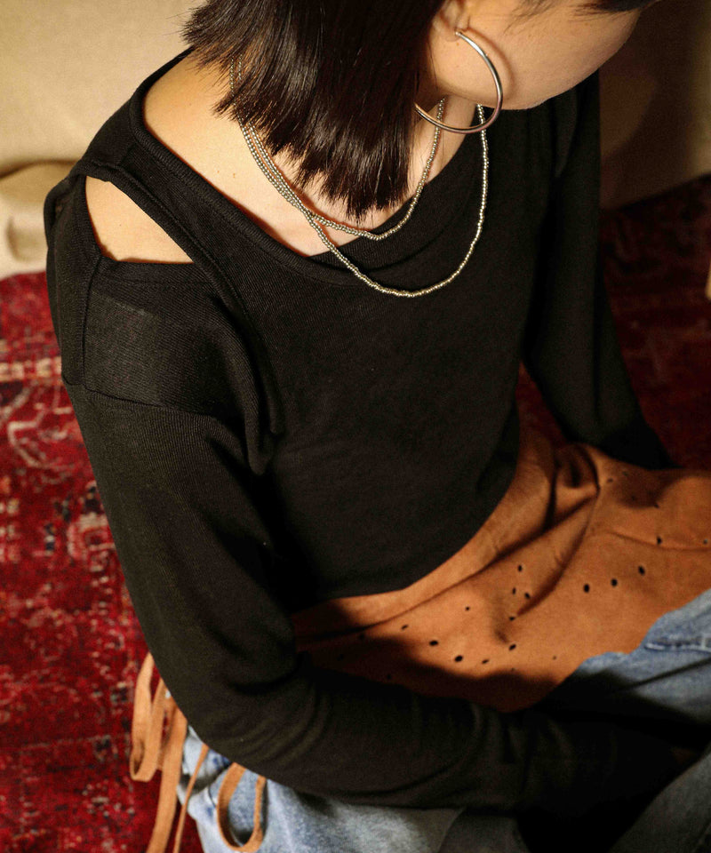 2set シアーリブ ロンT タンク トップスセット