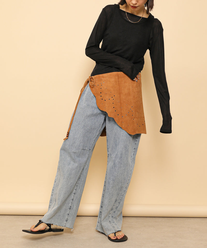 2set シアーリブ ロンT タンク トップスセット