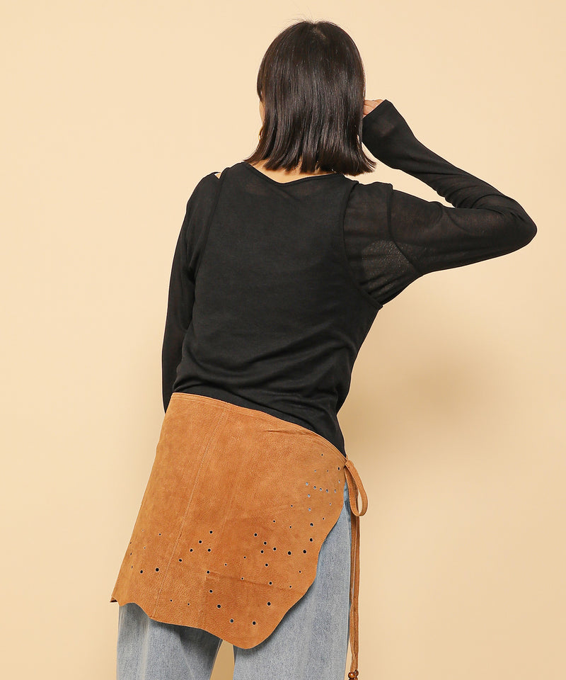 2set シアーリブ ロンT タンク トップスセット