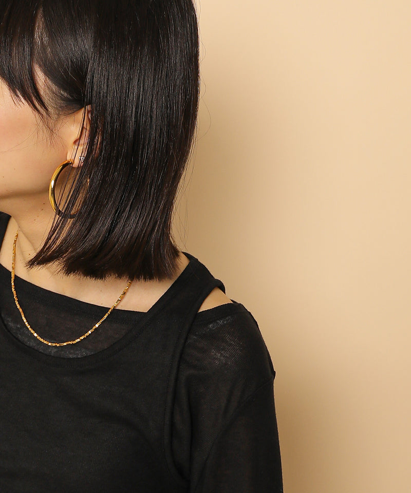 2set シアーリブ ロンT タンク トップスセット