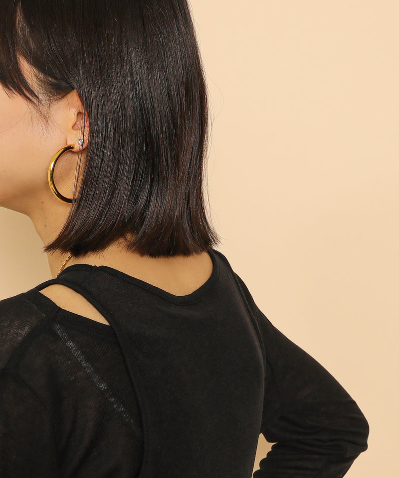 2set シアーリブ ロンT タンク トップスセット