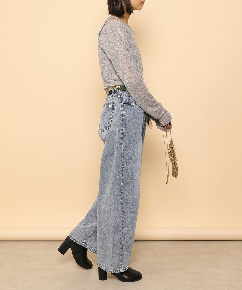 2set シアーリブ ロンT タンク トップスセット