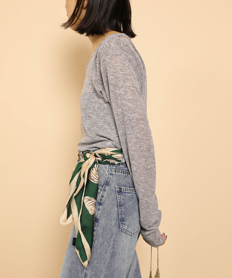 2set シアーリブ ロンT タンク トップスセット