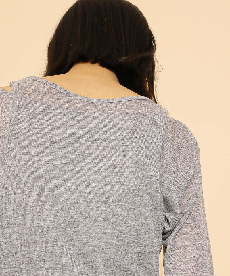 2set シアーリブ ロンT タンク トップスセット