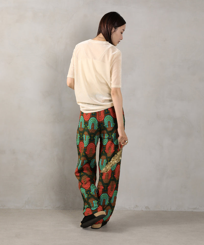 シアーベロア ハーフスリーブTシャツ