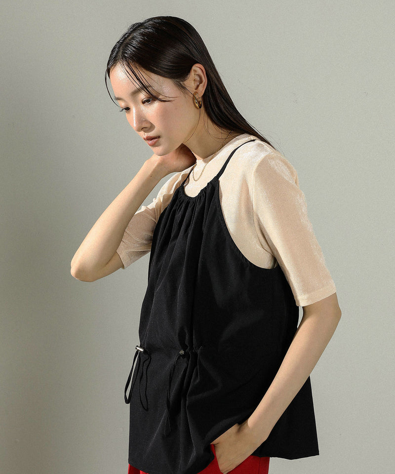 シアーベロア ハーフスリーブTシャツ