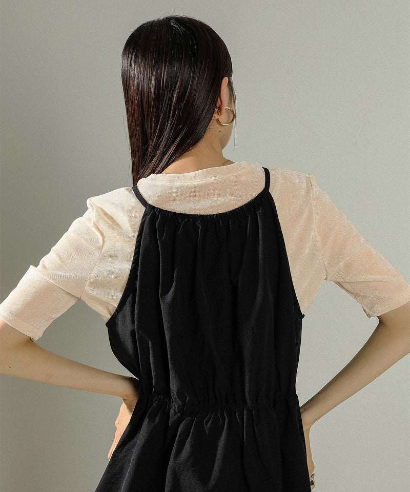 シアーベロア ハーフスリーブTシャツ