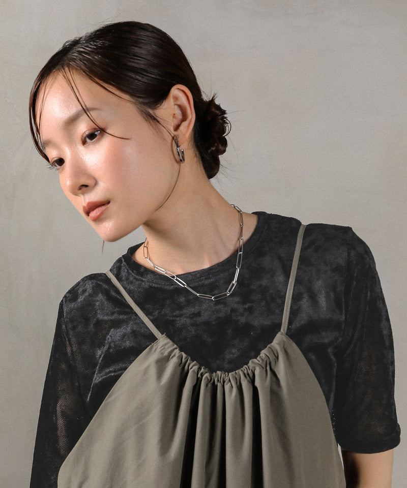 シアーベロア ハーフスリーブTシャツ