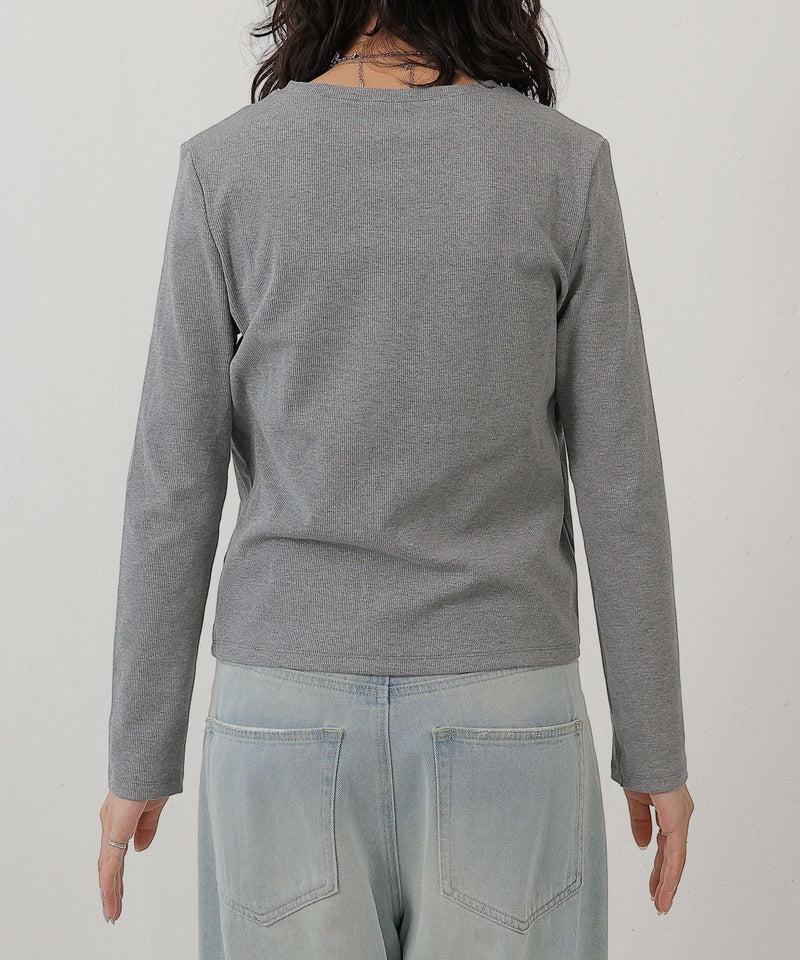 2枚セット チュールシャーリングデザイントップス リブトップス レイヤード