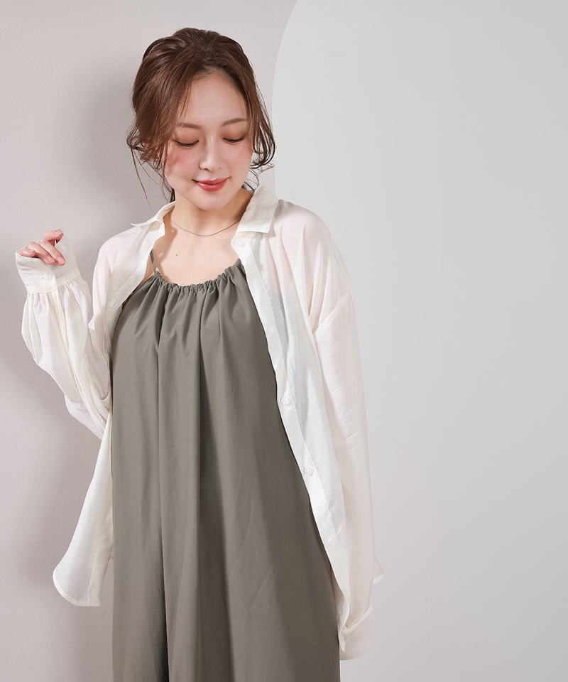 【定番の頼れる一枚】シアー ボリュームスリーブ シャツ