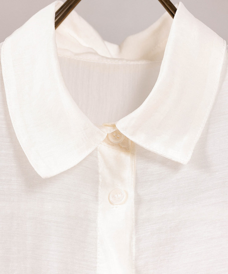 【定番の頼れる一枚】シアー ボリュームスリーブ シャツ