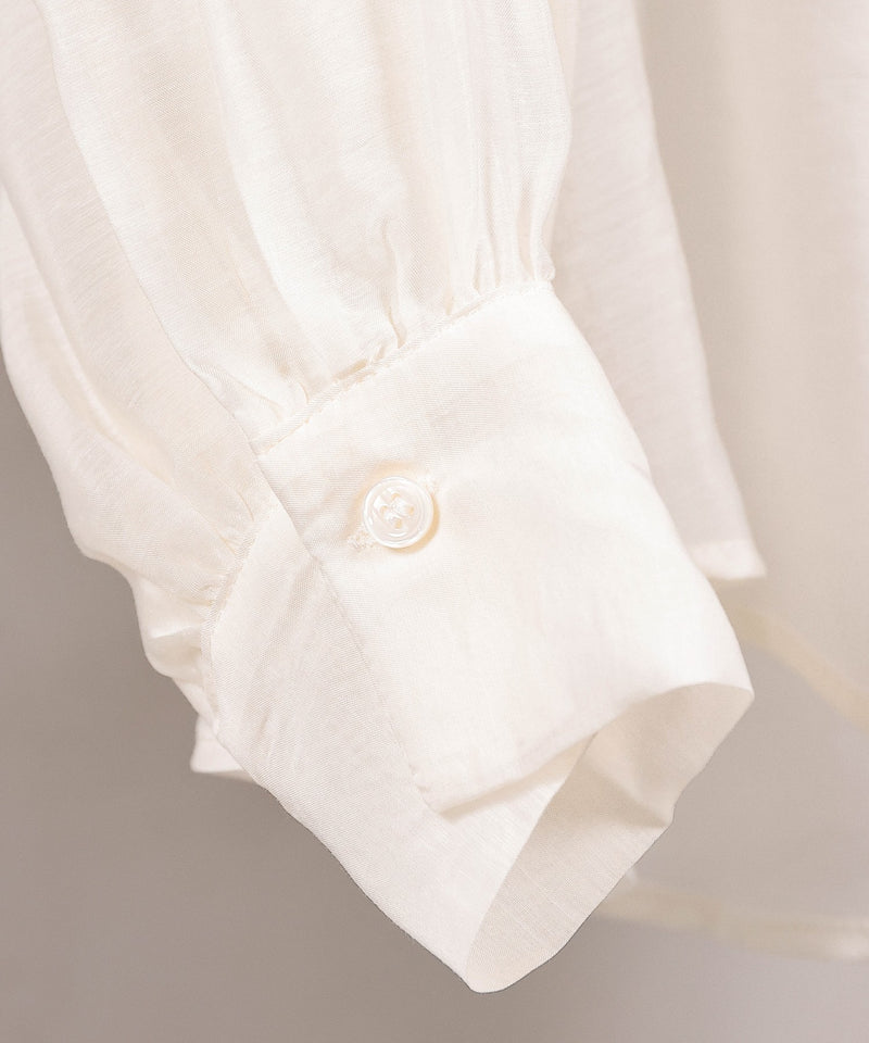 【定番の頼れる一枚】シアー ボリュームスリーブ シャツ