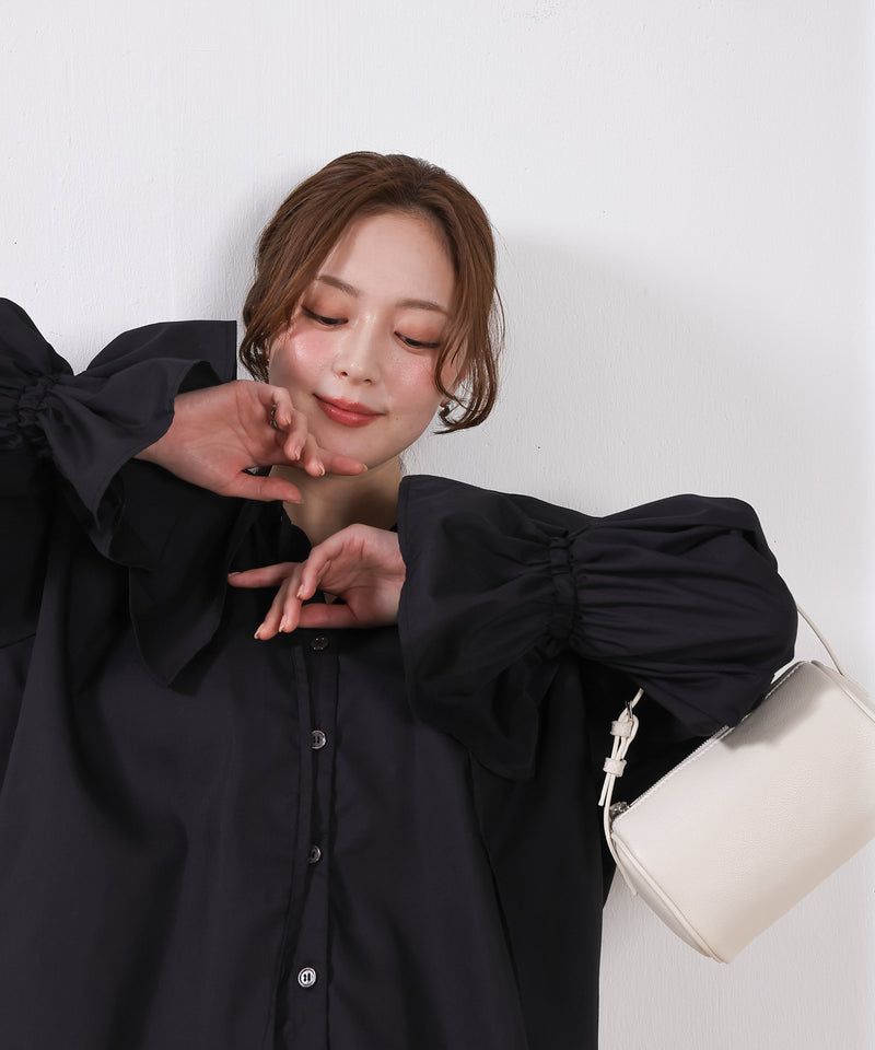 【顔まわり華やぐ】フリルブラウス レディース 通勤 春