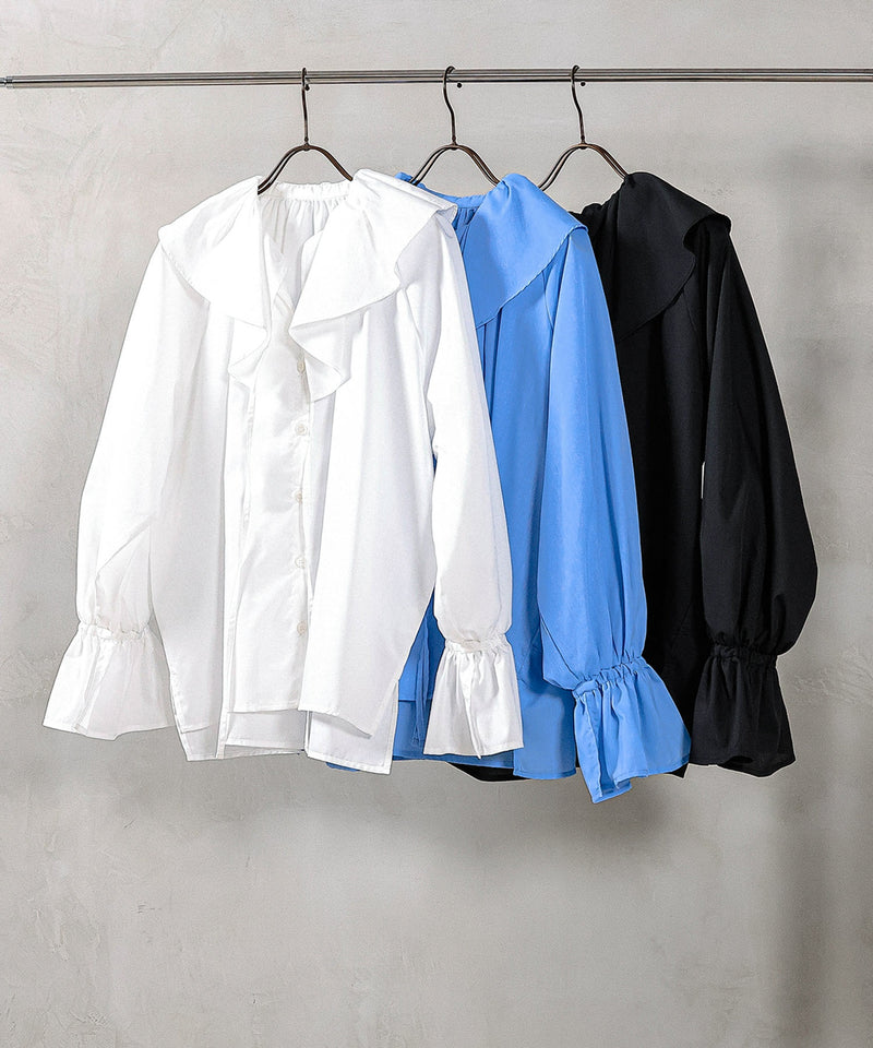 【顔まわり華やぐ】フリルブラウス レディース 通勤 春