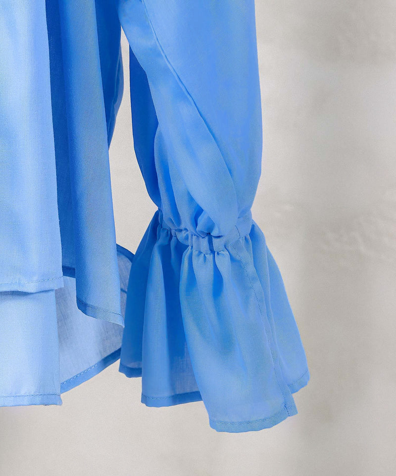 【顔まわり華やぐ】フリルブラウス レディース 通勤 春