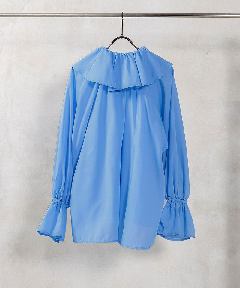 【顔まわり華やぐ】フリルブラウス レディース 通勤 春