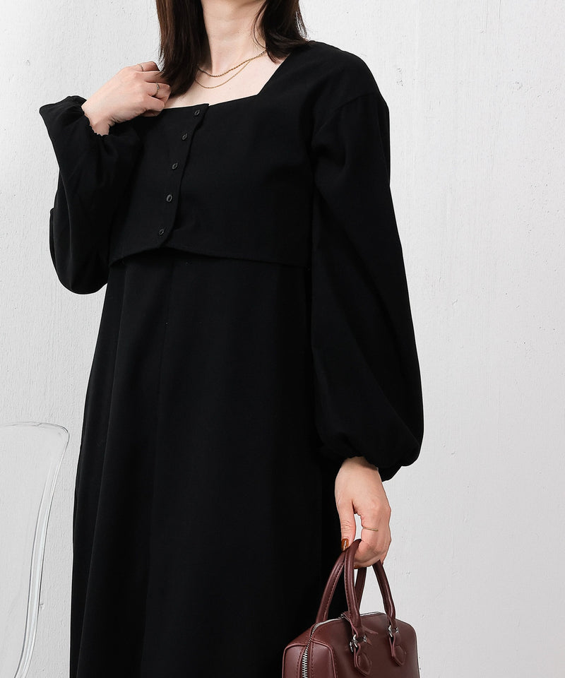 【2点セットで着回し力抜群！】前後2WAY セットアップ キャミワンピース