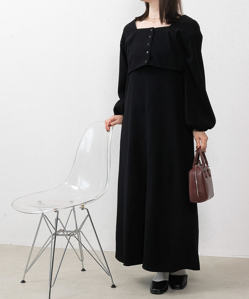 【2点セットで着回し力抜群！】前後2WAY セットアップ キャミワンピース