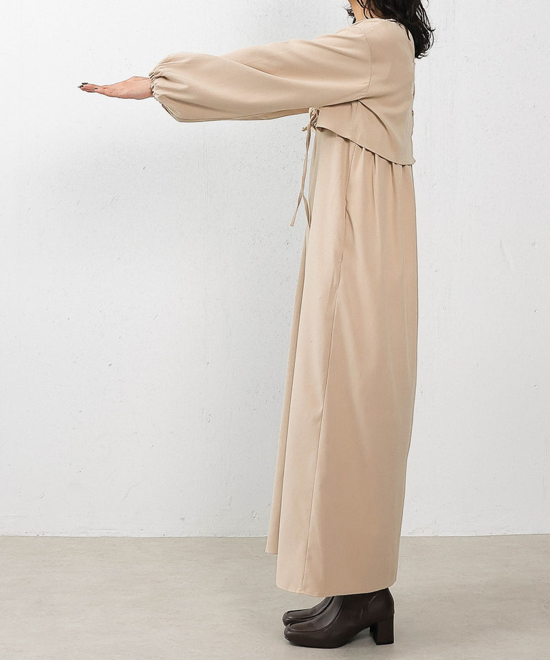 【2点セットで着回し力抜群！】前後2WAY セットアップ キャミワンピース