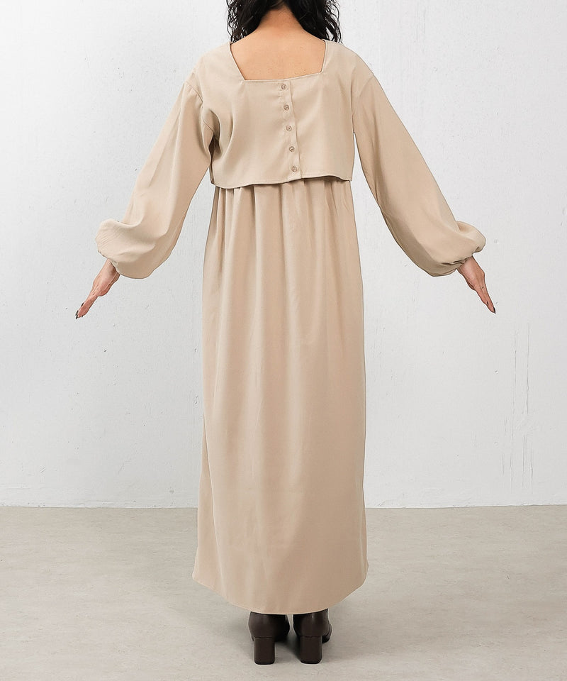 【2点セットで着回し力抜群！】前後2WAY セットアップ キャミワンピース