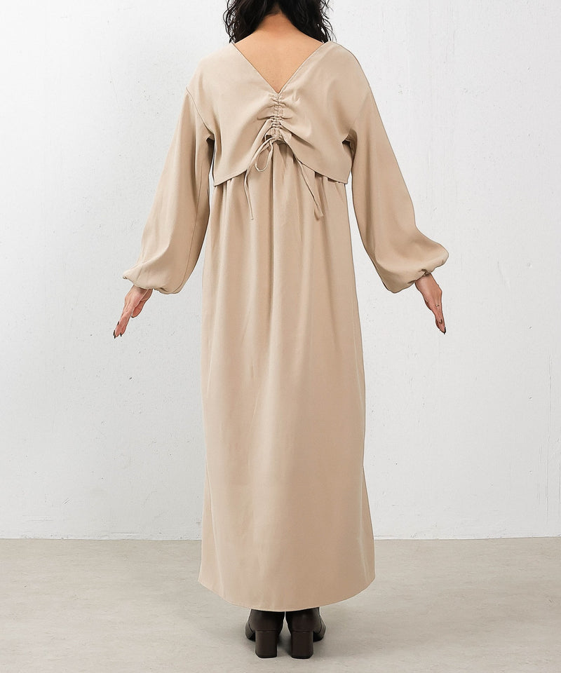 【2点セットで着回し力抜群！】前後2WAY セットアップ キャミワンピース