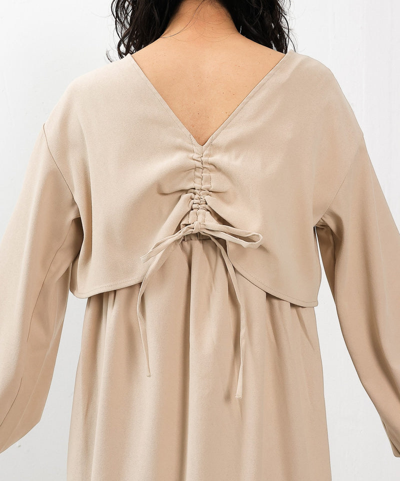 【2点セットで着回し力抜群！】前後2WAY セットアップ キャミワンピース