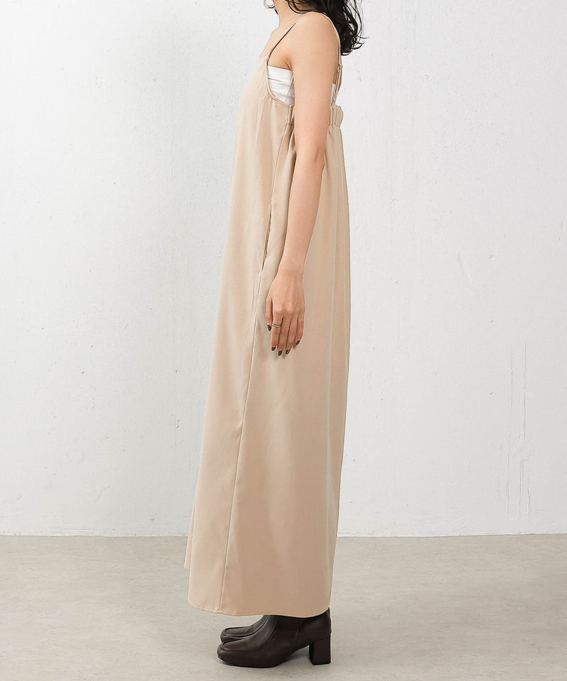 【2点セットで着回し力抜群！】前後2WAY セットアップ キャミワンピース