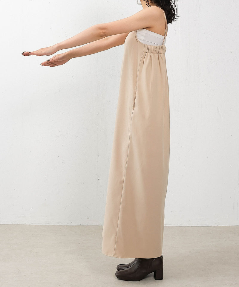 【2点セットで着回し力抜群！】前後2WAY セットアップ キャミワンピース