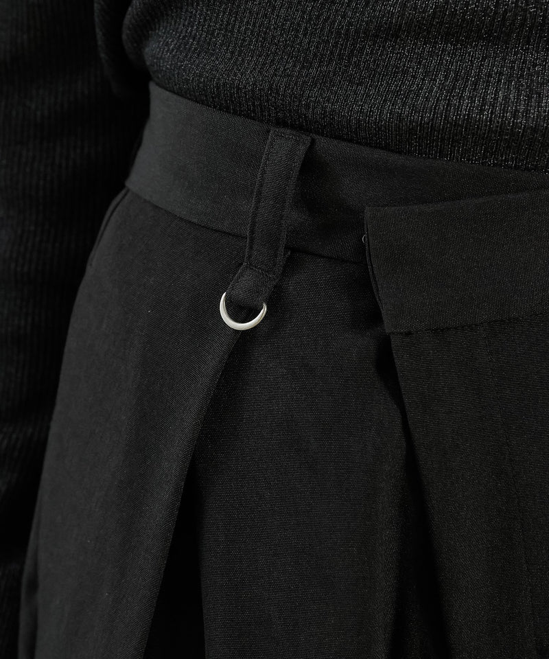 【すっきり細見えの美シルエット】アシメウエストタックパンツ