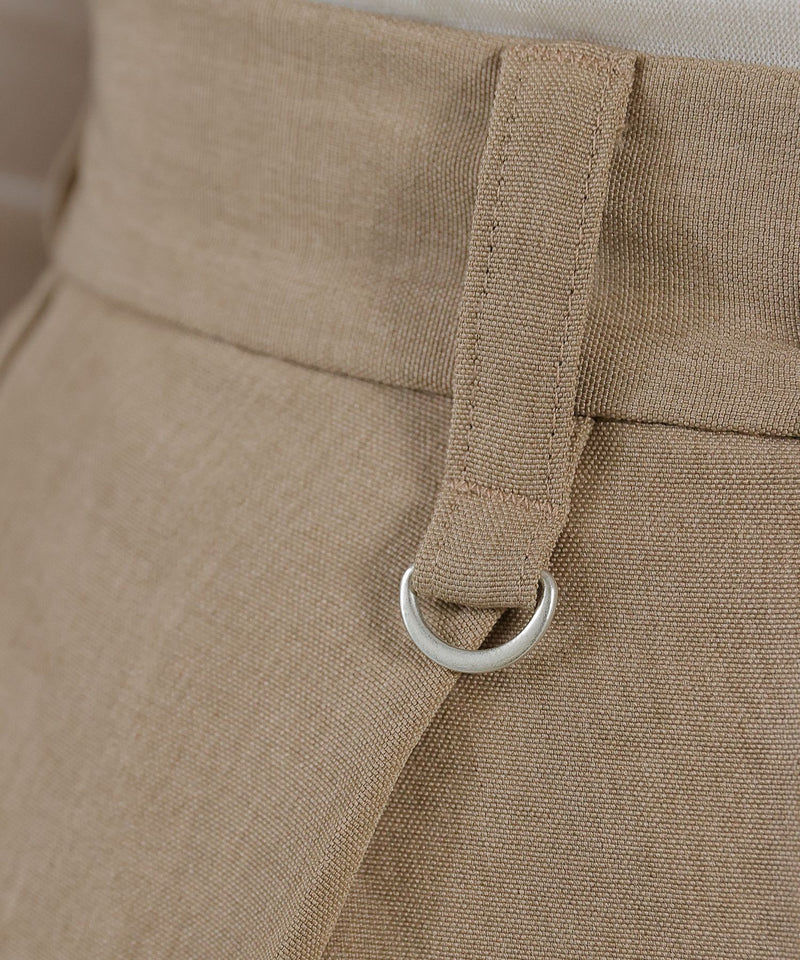 【すっきり細見えの美シルエット】アシメウエストタックパンツ