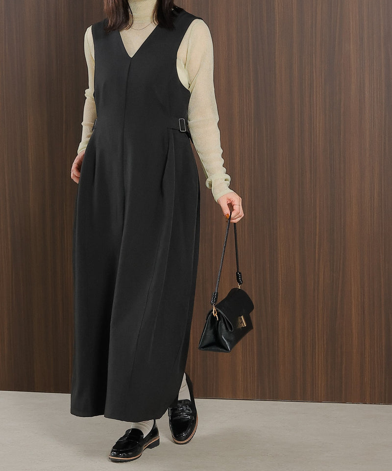 【着回し力抜群！体型カバーも叶える】コクーン ジャンパー スカート