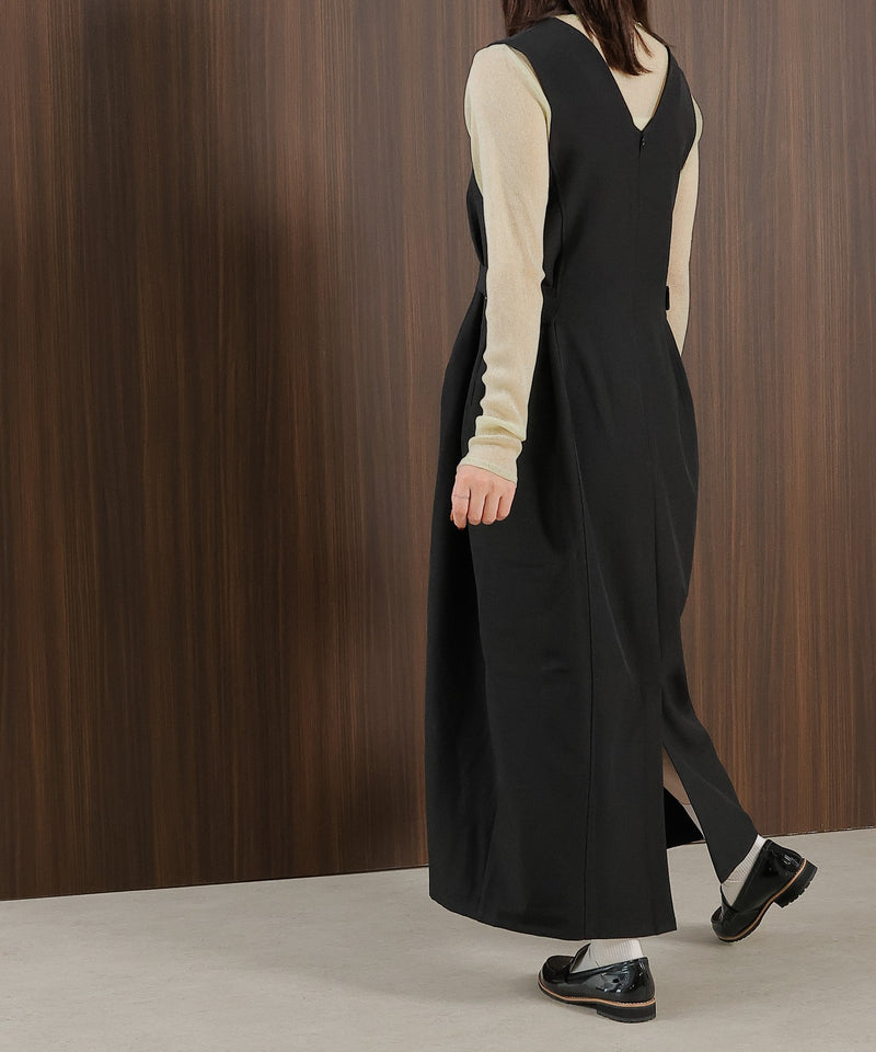 【着回し力抜群！体型カバーも叶える】コクーン ジャンパー スカート